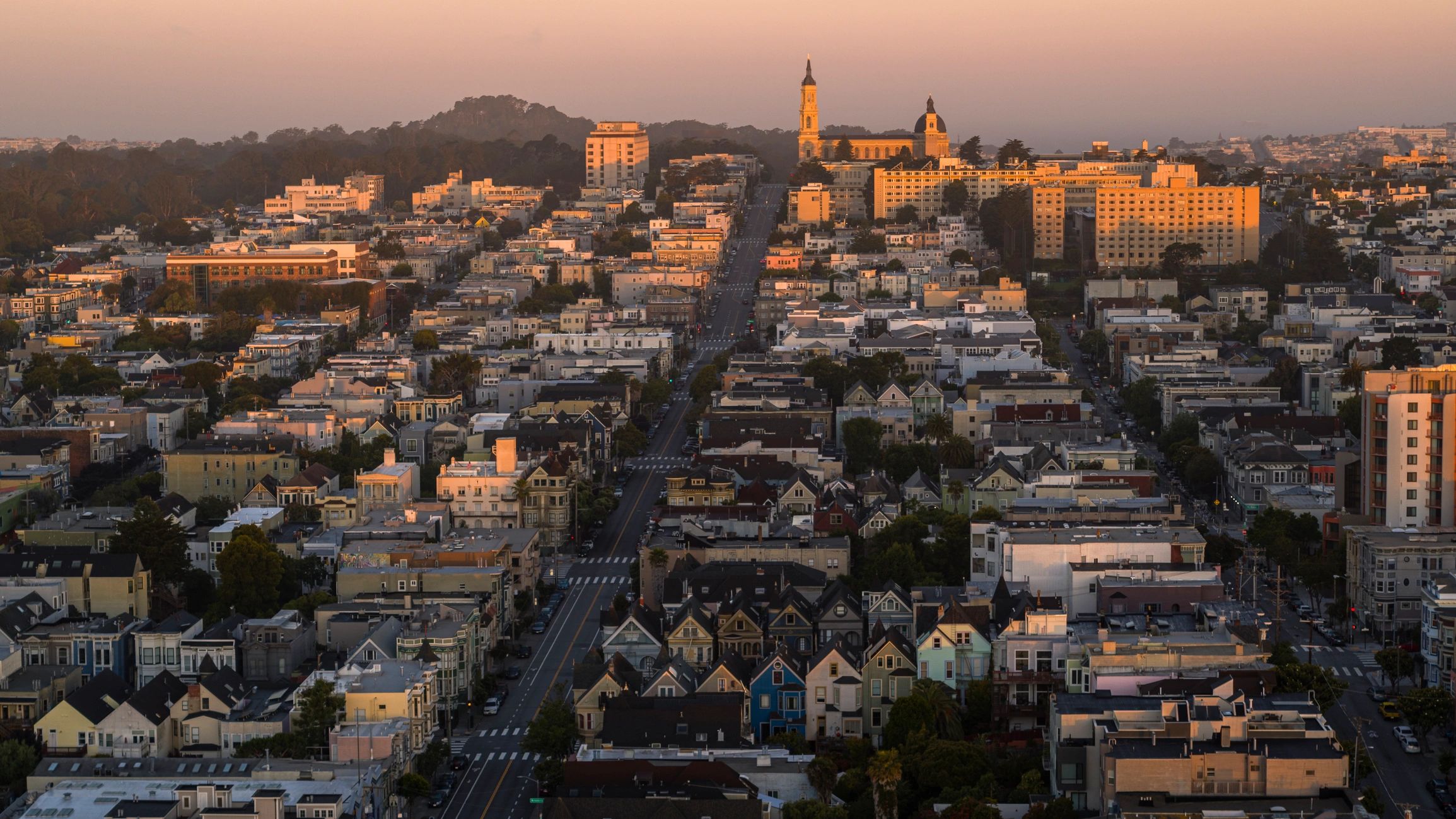 California homes and neighborhood view
